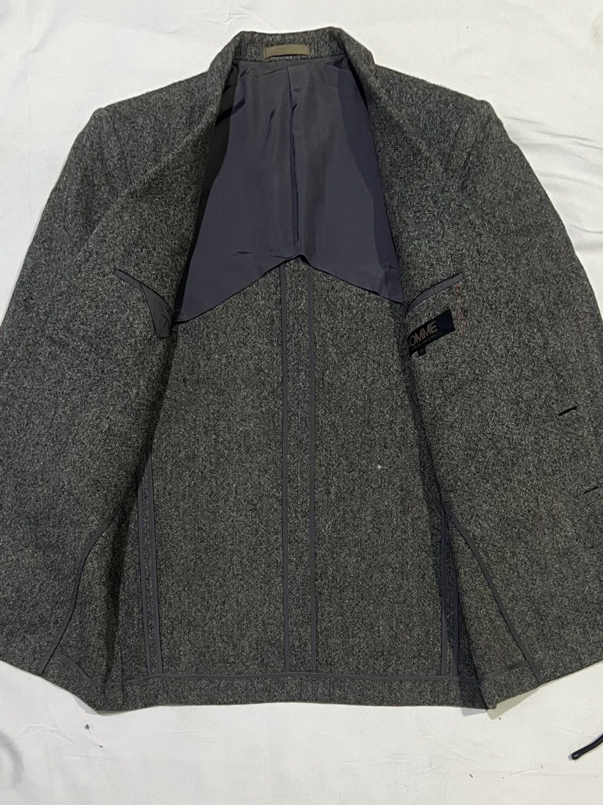 CDG by Comme des Garcons × Comme des Garcons × Comme des Garcons Homme Plus VTG COMME DES GARÇONS HOMME TWEED HAIRY BOILED WOOL COATS Size US M / EU 48-50 / 2 - 15 Thumbnail