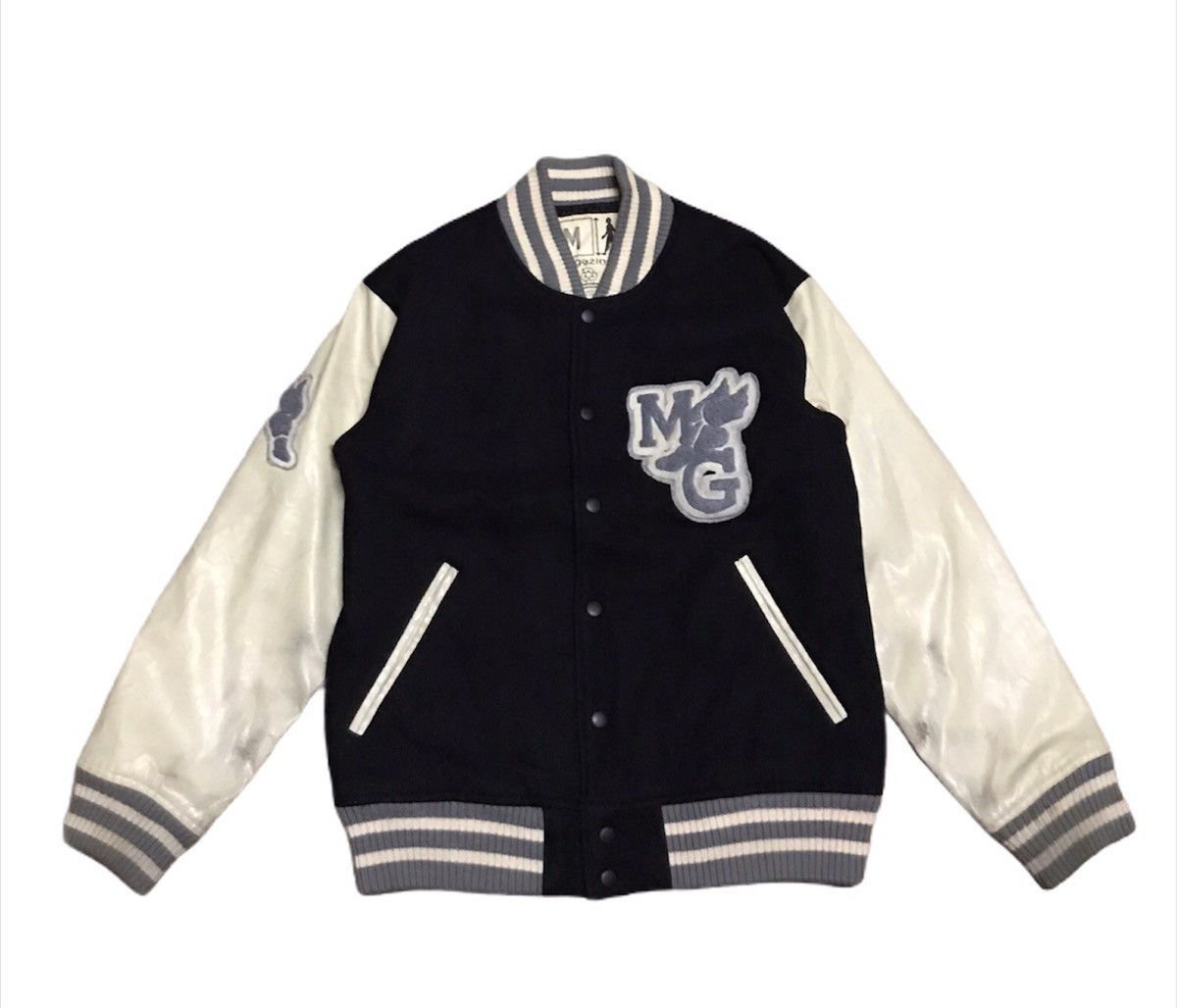 Vintage Pickup !! vintage Magazines Varsity jacket Size US M / EU 48-50 / 2 - 1 Thumbnail