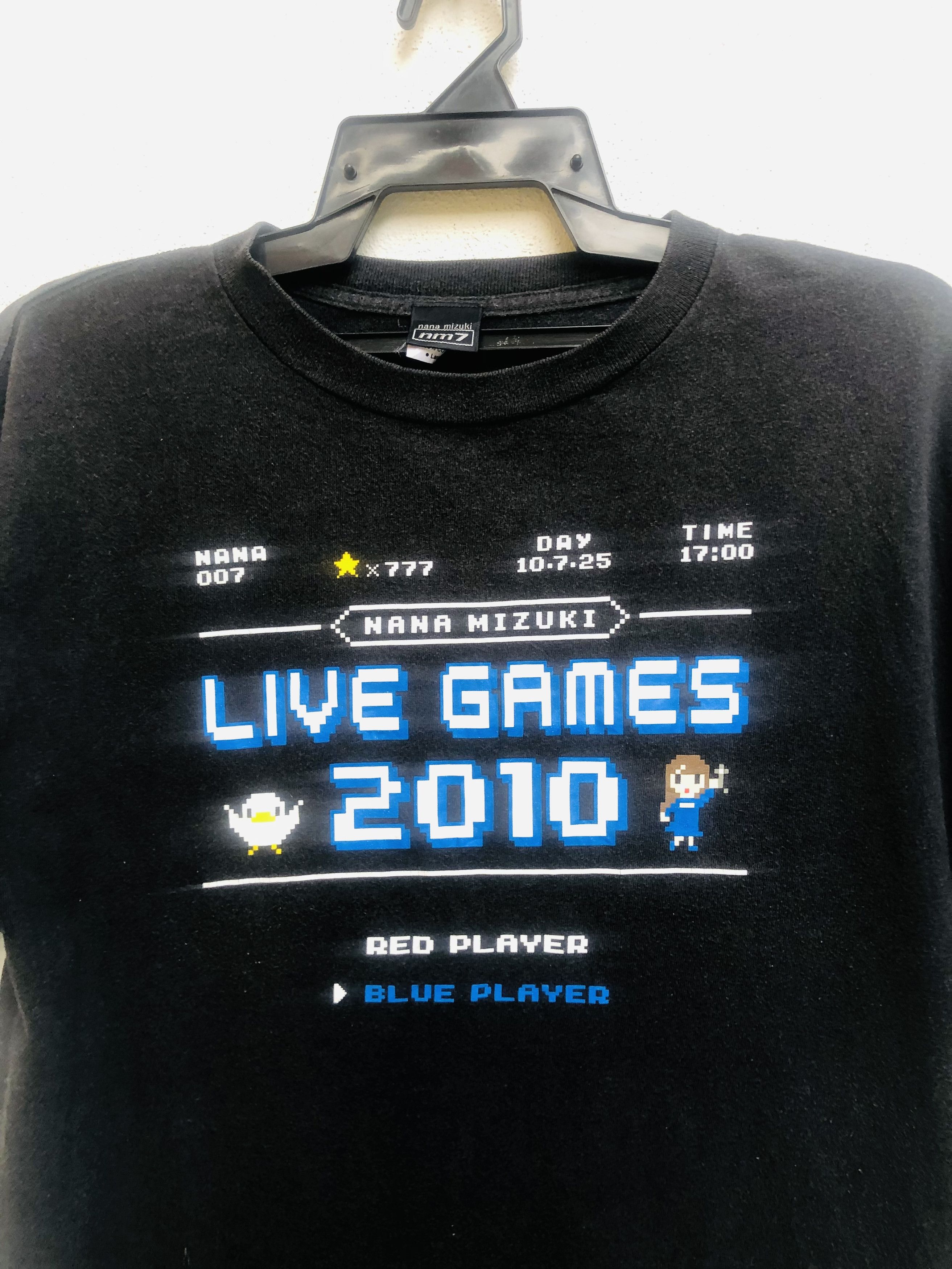 Band Tees × Japanese Brand × Vintage Vintage Nana Mizuki Games 2010 Japanese Streetwear Style Size US L / EU 52-54 / 3 - 3 Thumbnail