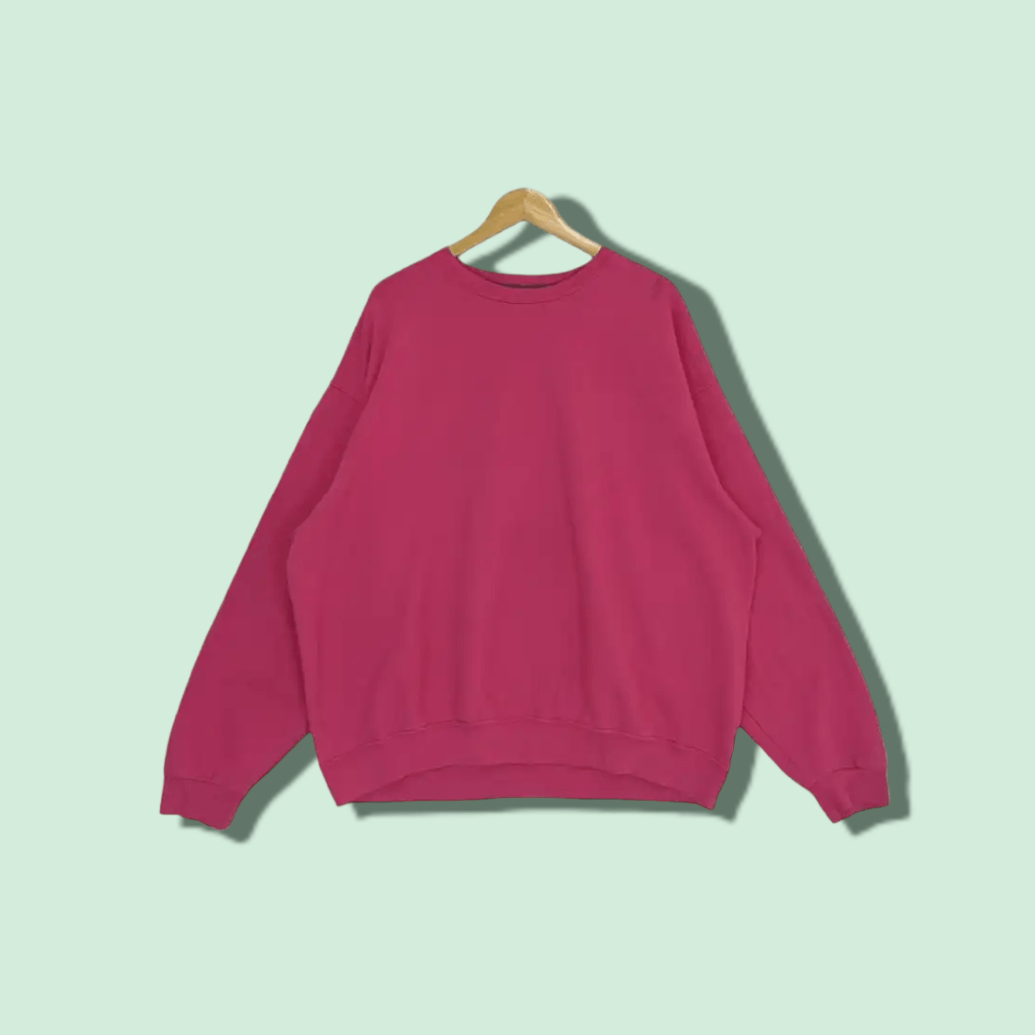 Fruit Of The Loom FRUIT OF THE LOOM Red Plain Jumper Sweatshirt Size US XXL / EU 58 / 5 - 1 Thumbnail