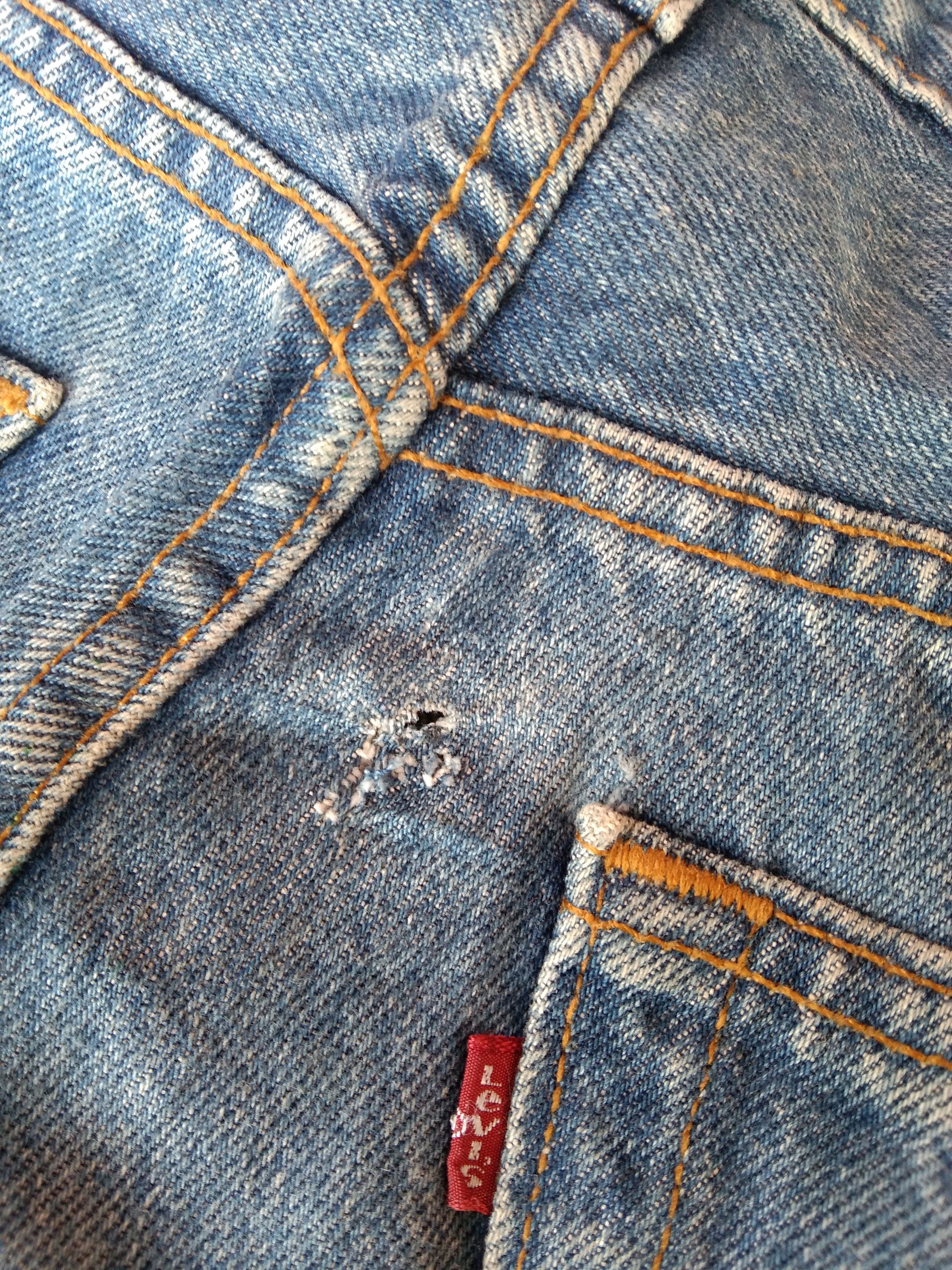 Levi's Vintage Levi's 501 Straight Leg Distressed Jeans 32x33 Size US 32 / EU 48 - 4 Thumbnail