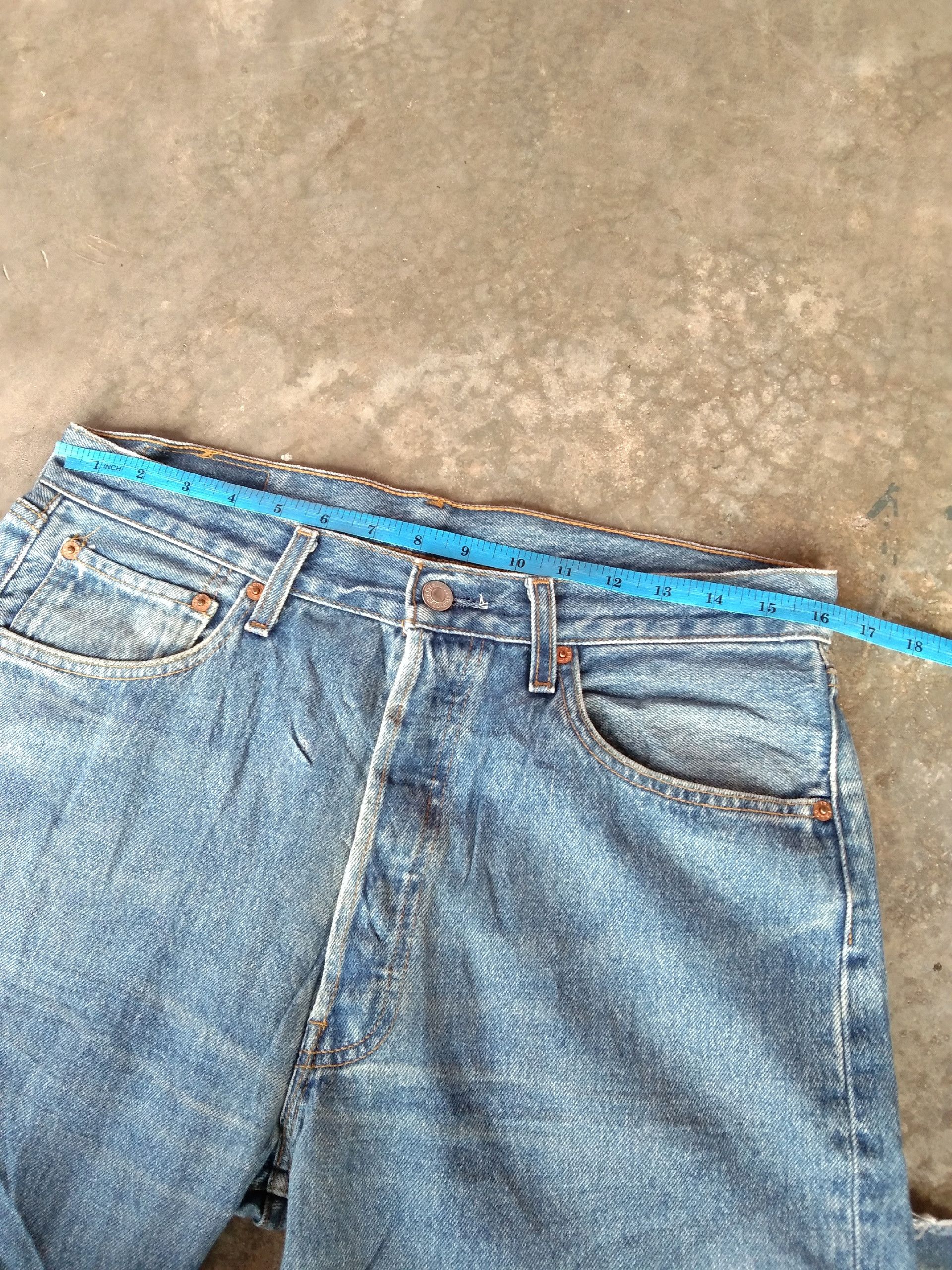 Levi's Vintage Levi's 501 Straight Leg Distressed Jeans 32x33 Size US 32 / EU 48 - 7 Thumbnail