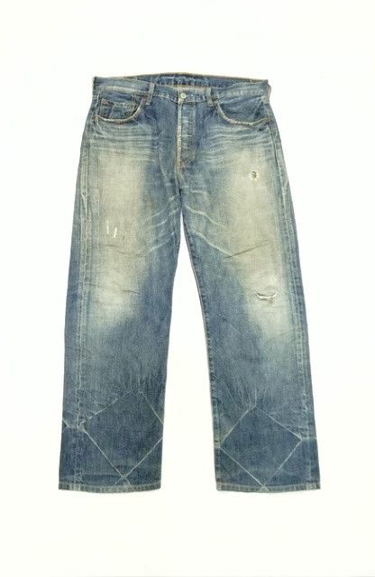 Levi's Vintage Levi's 501 Mud Wash Distressed Jeans 36x30 Size US 36 / EU 52 - 1 Thumbnail