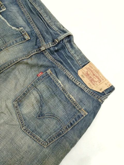 Levi's Vintage Levi's 501 Mud Wash Distressed Jeans 36x30 Size US 36 / EU 52 - 3 Thumbnail