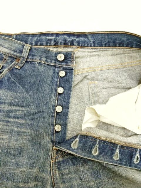 Levi's Vintage Levi's 501 Mud Wash Distressed Jeans 36x30 Size US 36 / EU 52 - 9 Thumbnail