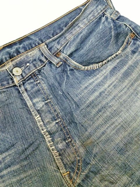Levi's Vintage Levi's 501 Mud Wash Distressed Jeans 36x30 Size US 36 / EU 52 - 8 Thumbnail