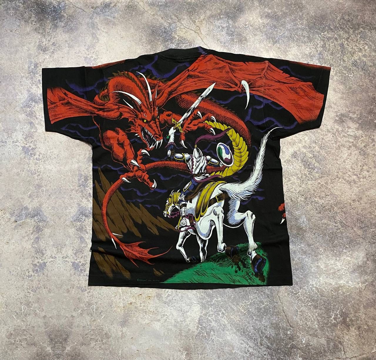 Liquid Blue VINTAGE 1993 LIQUID BLUE DRAGON ALL OVER PRINT T-SHIRT TEE Size US L / EU 52-54 / 3 - 2 Thumbnail