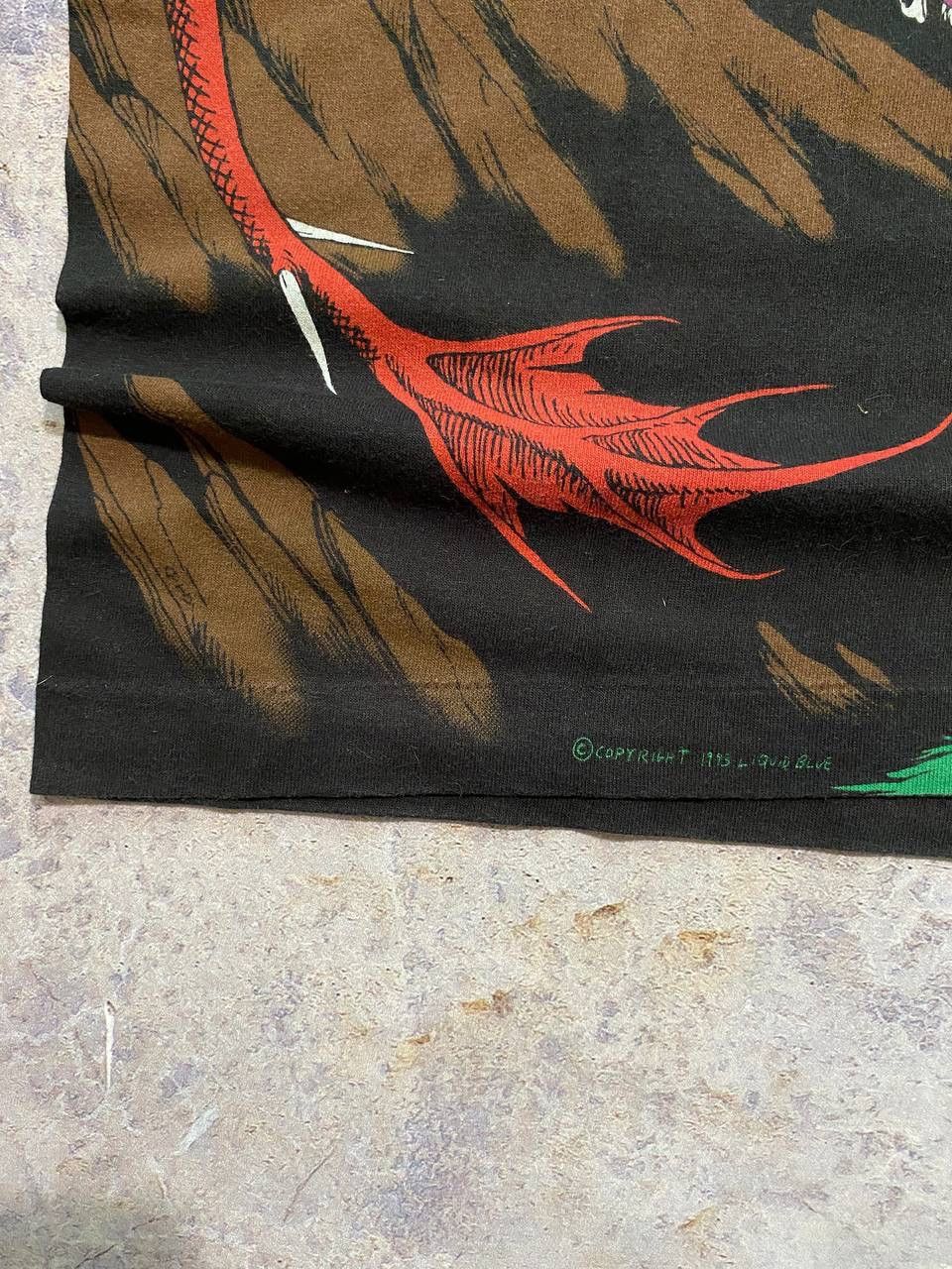 Liquid Blue VINTAGE 1993 LIQUID BLUE DRAGON ALL OVER PRINT T-SHIRT TEE Size US L / EU 52-54 / 3 - 11 Thumbnail