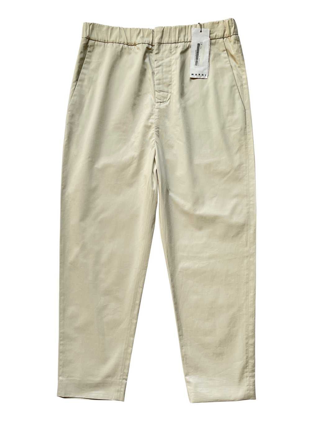 Marni ⚡️QUICK SALE⚡️Marni Ivory Cotton Pants Trousers Size 30" / US 8 / IT 44 - 1 Thumbnail