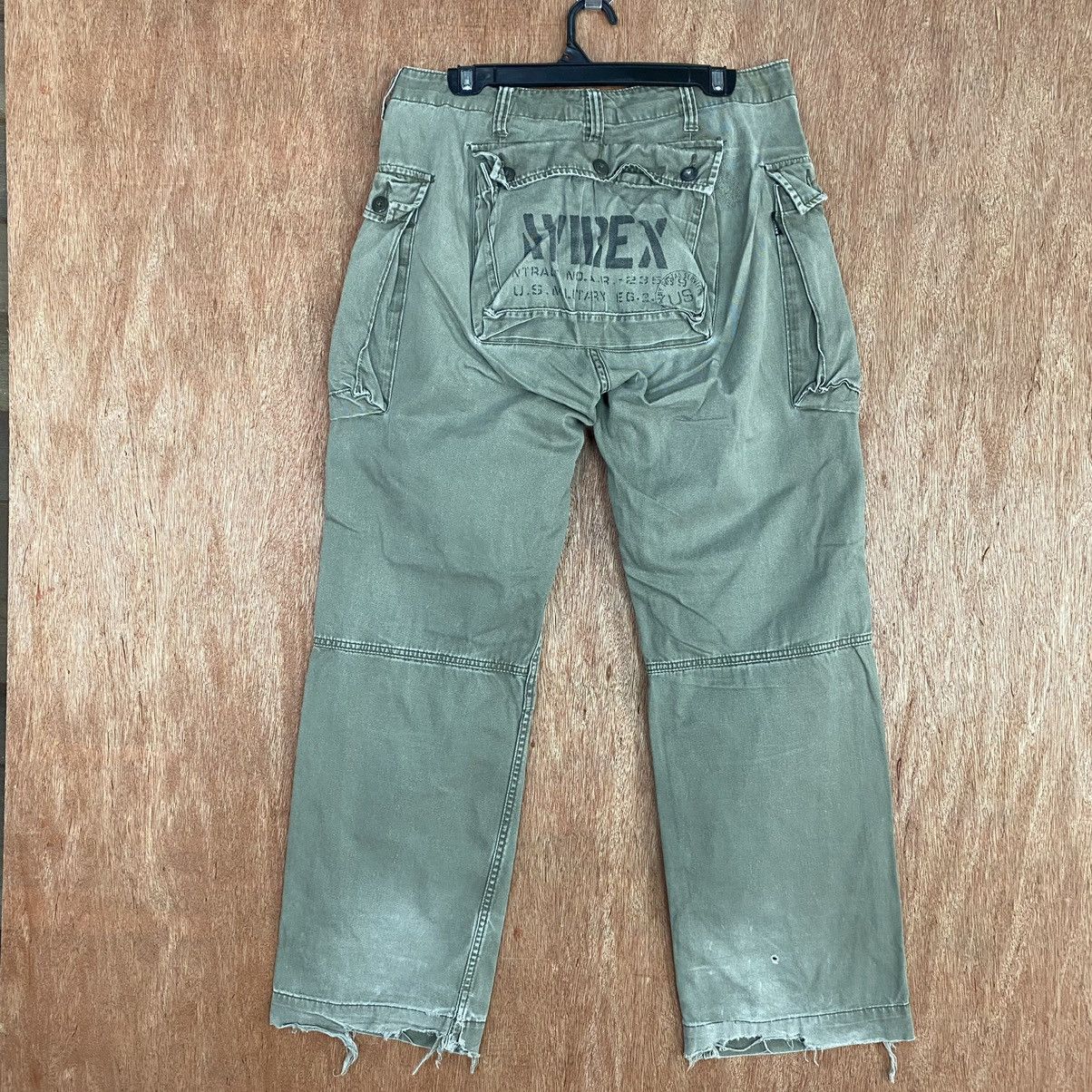 Avirex DLL Avirex faded Ripped Multipocket Cargo bush Pants #c789 Size US 31 - 1 Thumbnail