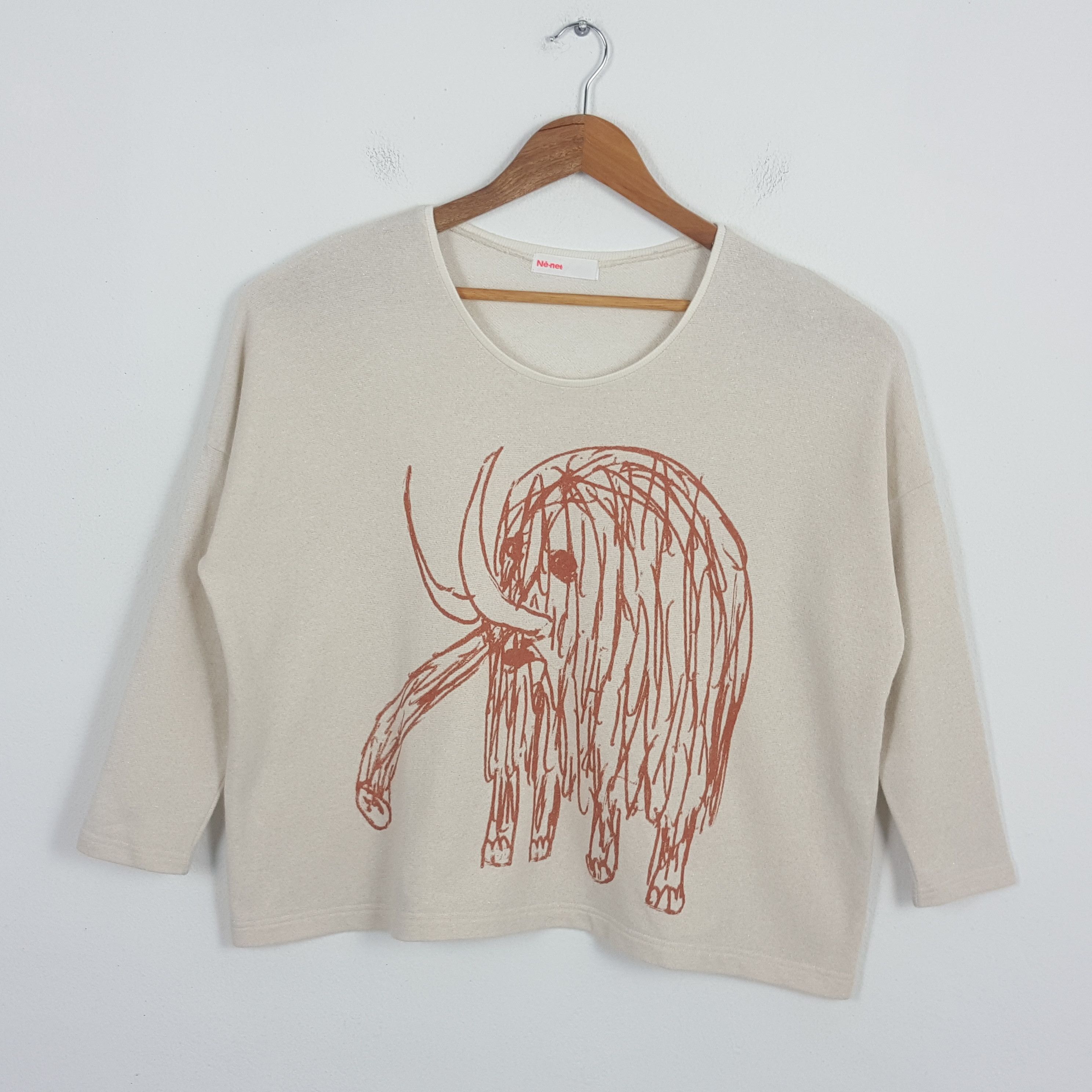 Issey Miyake × Ne-Net × Vintage Vintage NE NET by Issey Miyake Japanese Designer T-Shirt Size XXL / US 16-18 / IT 52-54 - 1 Thumbnail