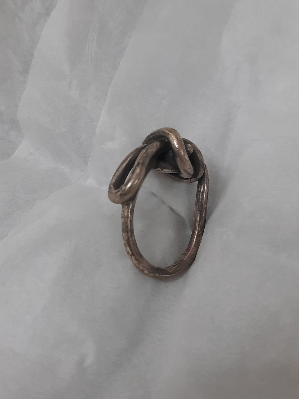 Maison Margiela Silver Twisted Knot Ring Size ONE SIZE - 3 Thumbnail