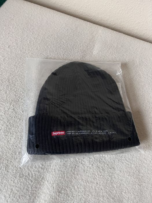 Supreme Supreme Property Label Beanie in Black | Grailed