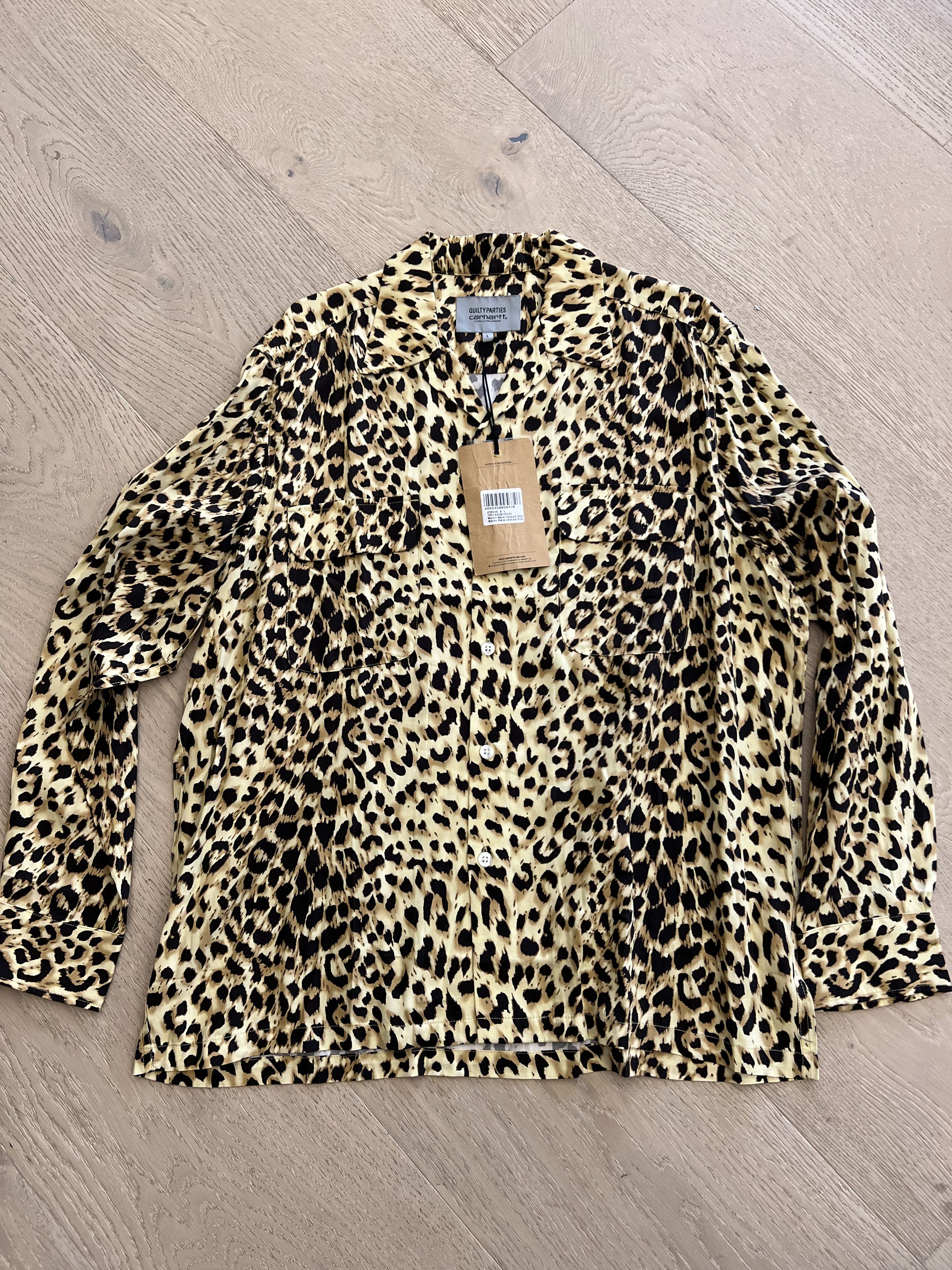 image of Carhartt x Guilty Parties Wacko Maria Leopard Shirt Nwt, Men's (Size Small)