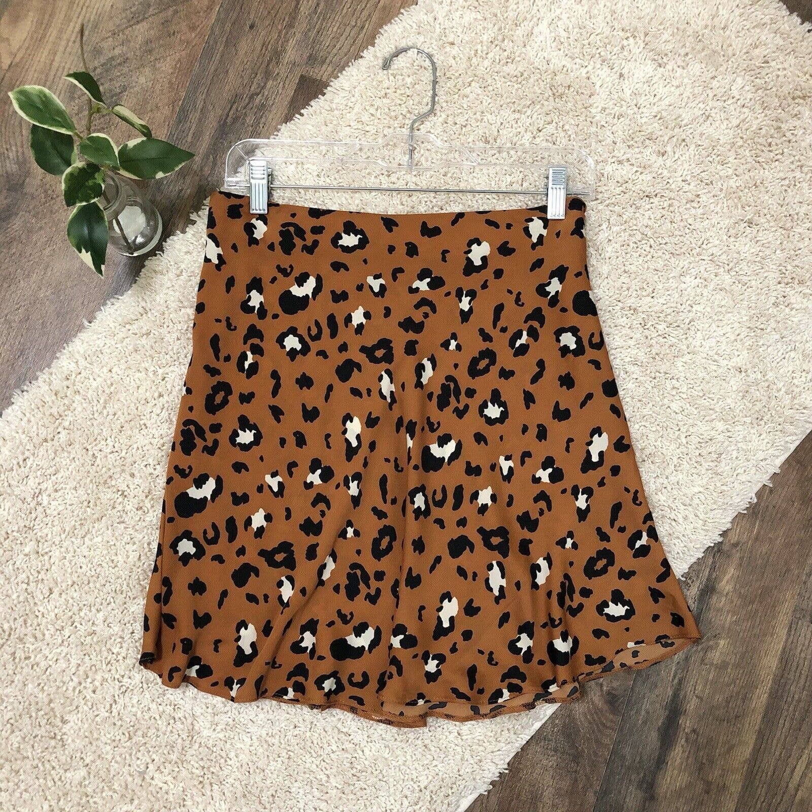 Urban Outfitters Urban Outfitters Small Leopard Print Satin Swing Mini