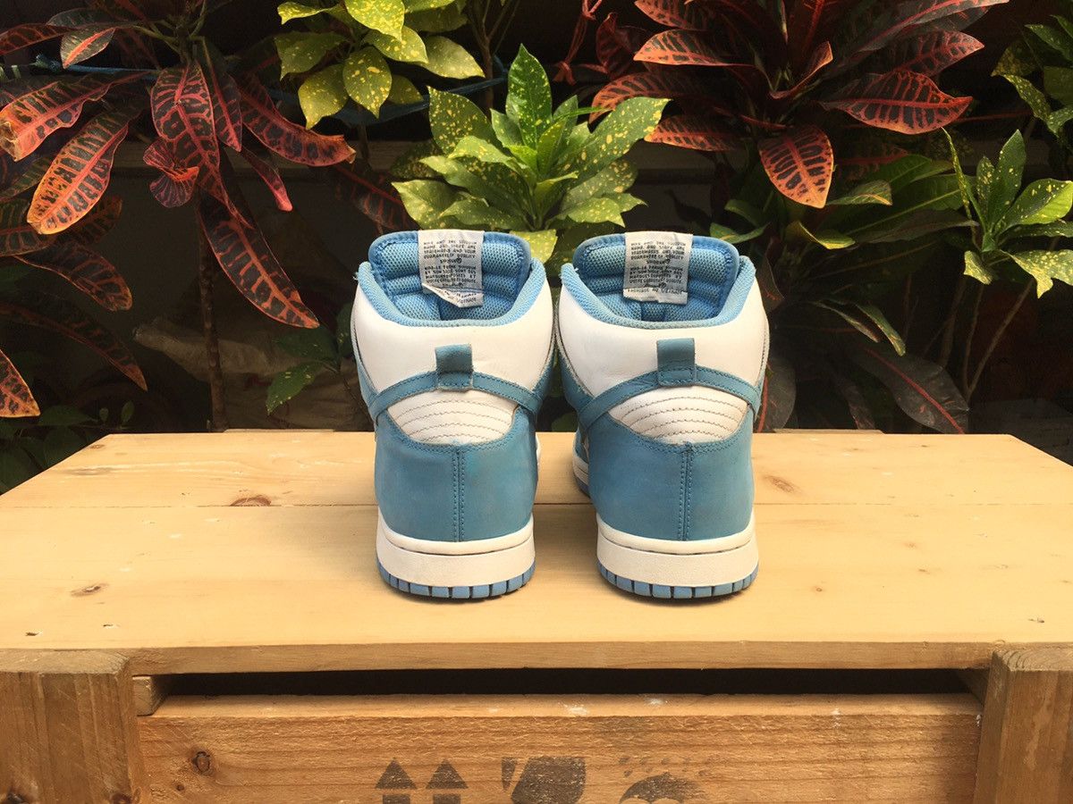 Nike Nike Dunk High White University Blue Obsidian 2009 Size US 7.5 / EU 40-41 - 15 Thumbnail