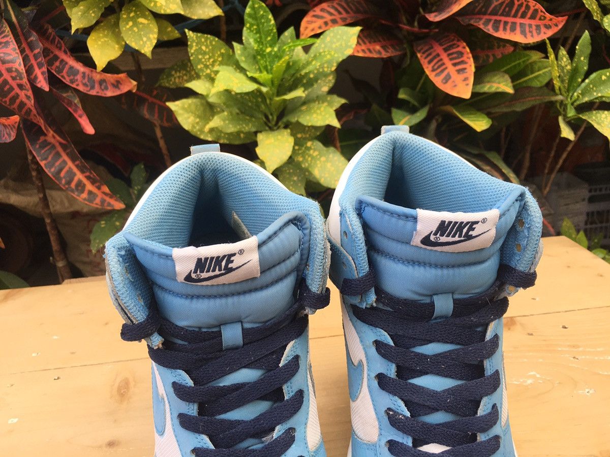 Nike Nike Dunk High White University Blue Obsidian 2009 Size US 7.5 / EU 40-41 - 12 Thumbnail
