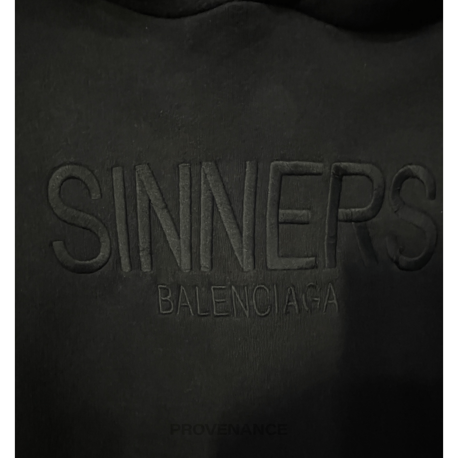Balenciaga 🔴 Balenciaga Sinners Hoodie - Black Fleece Size US S / EU 44-46 / 1 - 4 Thumbnail