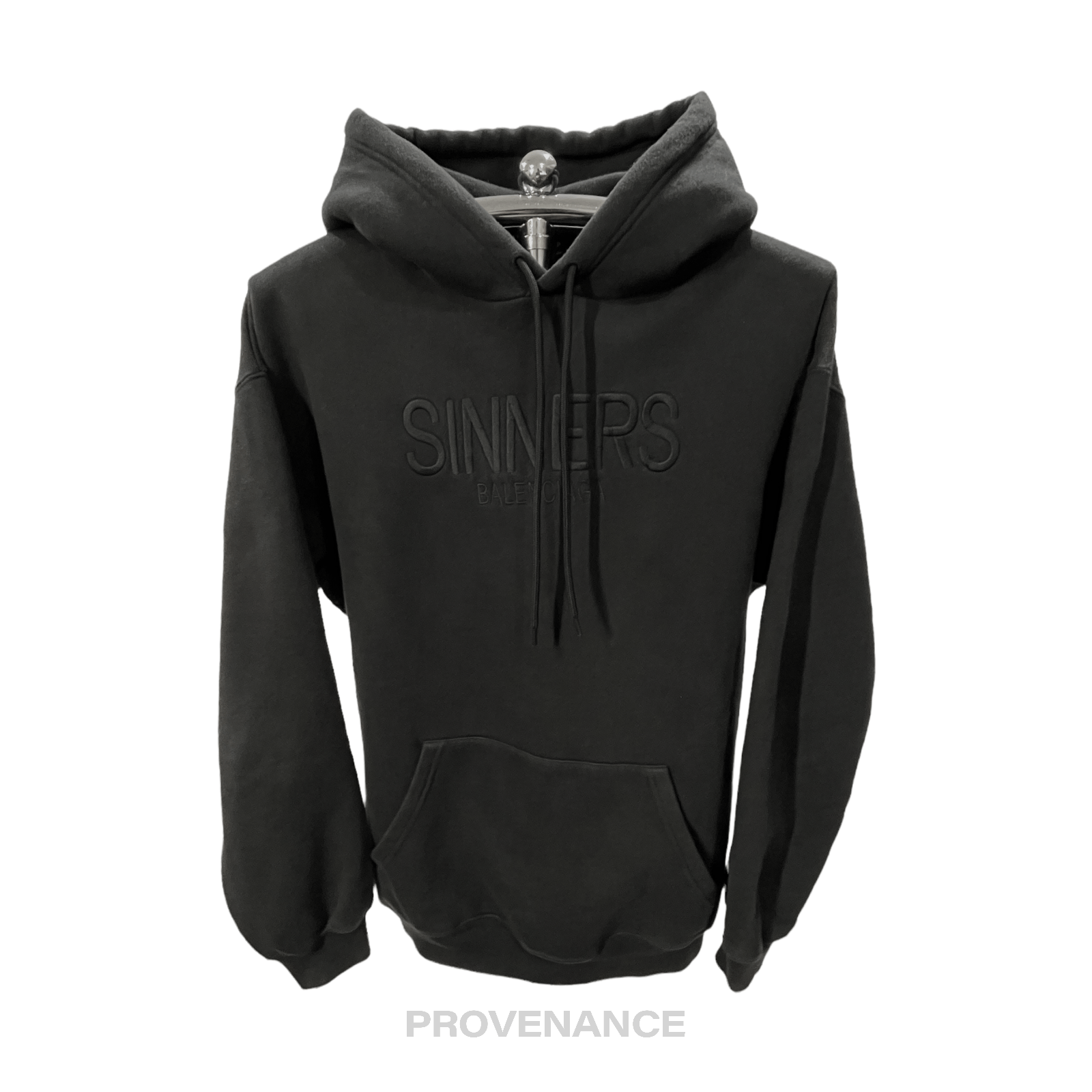 image of Balenciaga Sinners Hoodie - Black Fleece, Men's (Size Small)