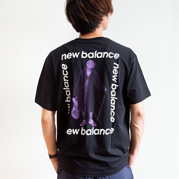 image of New Balance Essentials Lofi Granny Shirts in Dark Blue, Men's (Size Medium)