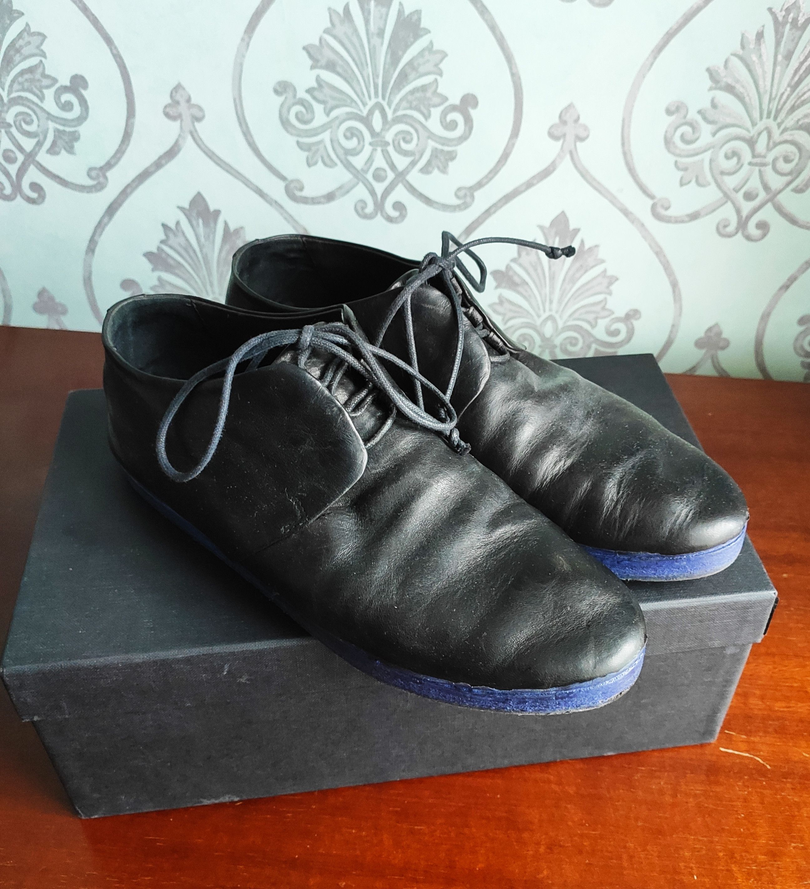 Marsell Blue sole oxfords.Like trippen or guidi boots Size US 6.5 / IT 36.5 - 3 Thumbnail