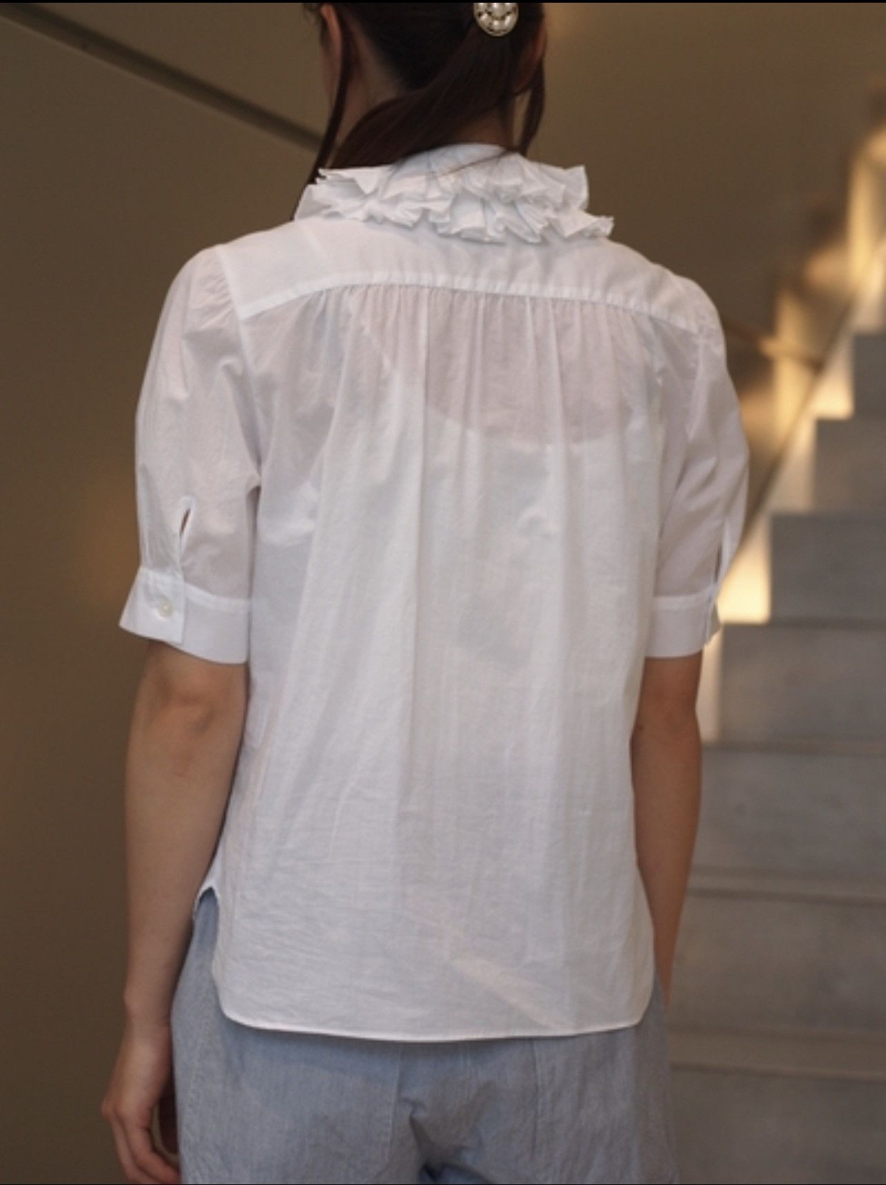 Margaret Howell Vtg MARGARET HOWELL PAPER THIN WHITE COLOUR BUTTON UP SHIRTS Size S / US 4 / IT 40 - 23 Thumbnail