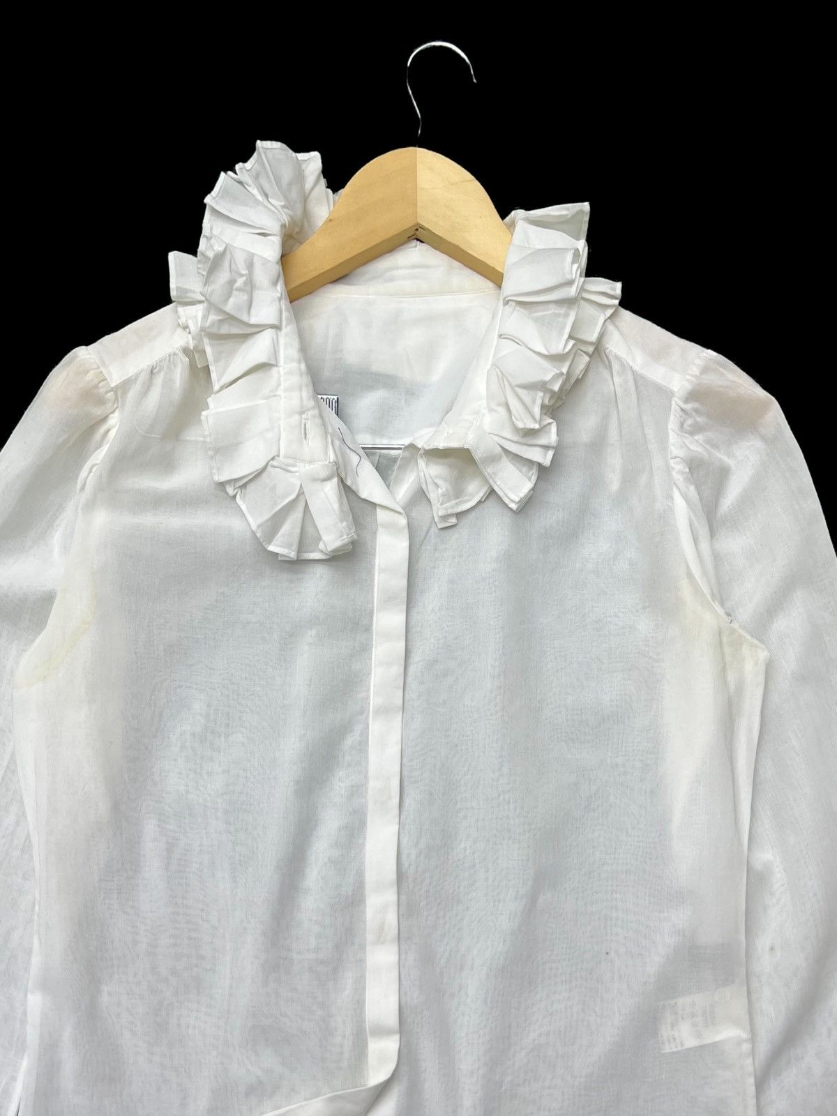 Margaret Howell Vtg MARGARET HOWELL PAPER THIN WHITE COLOUR BUTTON UP SHIRTS Size S / US 4 / IT 40 - 5 Thumbnail