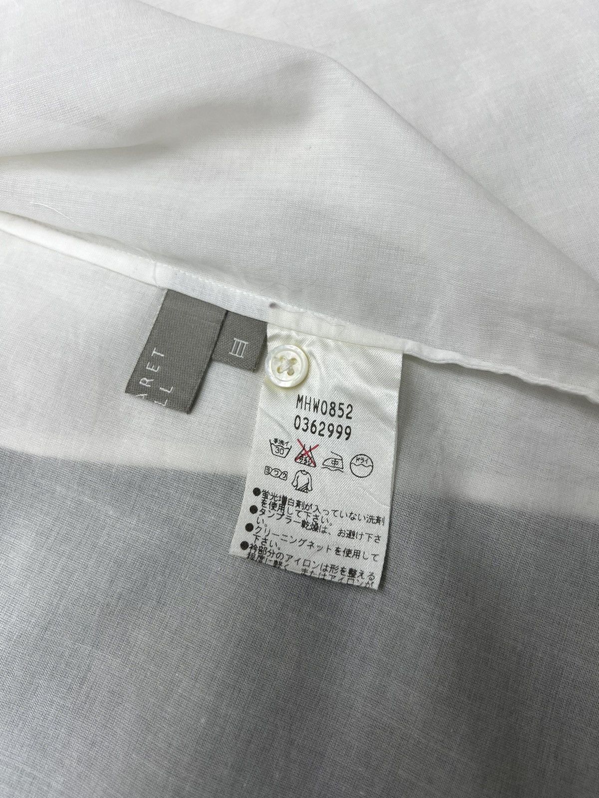 Margaret Howell Vtg MARGARET HOWELL PAPER THIN WHITE COLOUR BUTTON UP SHIRTS Size S / US 4 / IT 40 - 16 Thumbnail