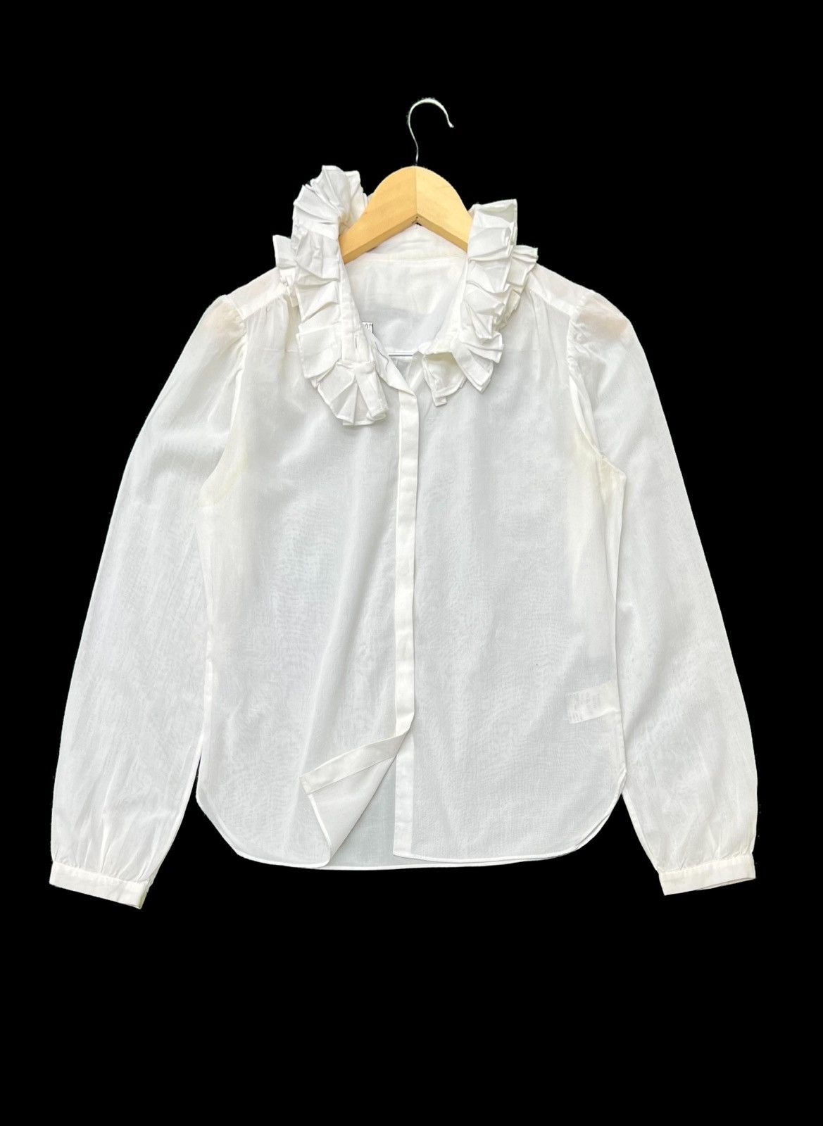 Margaret Howell Vtg MARGARET HOWELL PAPER THIN WHITE COLOUR BUTTON UP SHIRTS Size S / US 4 / IT 40 - 2 Thumbnail