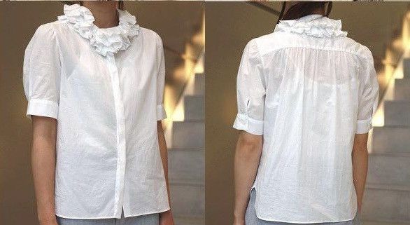 Margaret Howell Vtg MARGARET HOWELL PAPER THIN WHITE COLOUR BUTTON UP SHIRTS Size S / US 4 / IT 40 - 22 Thumbnail