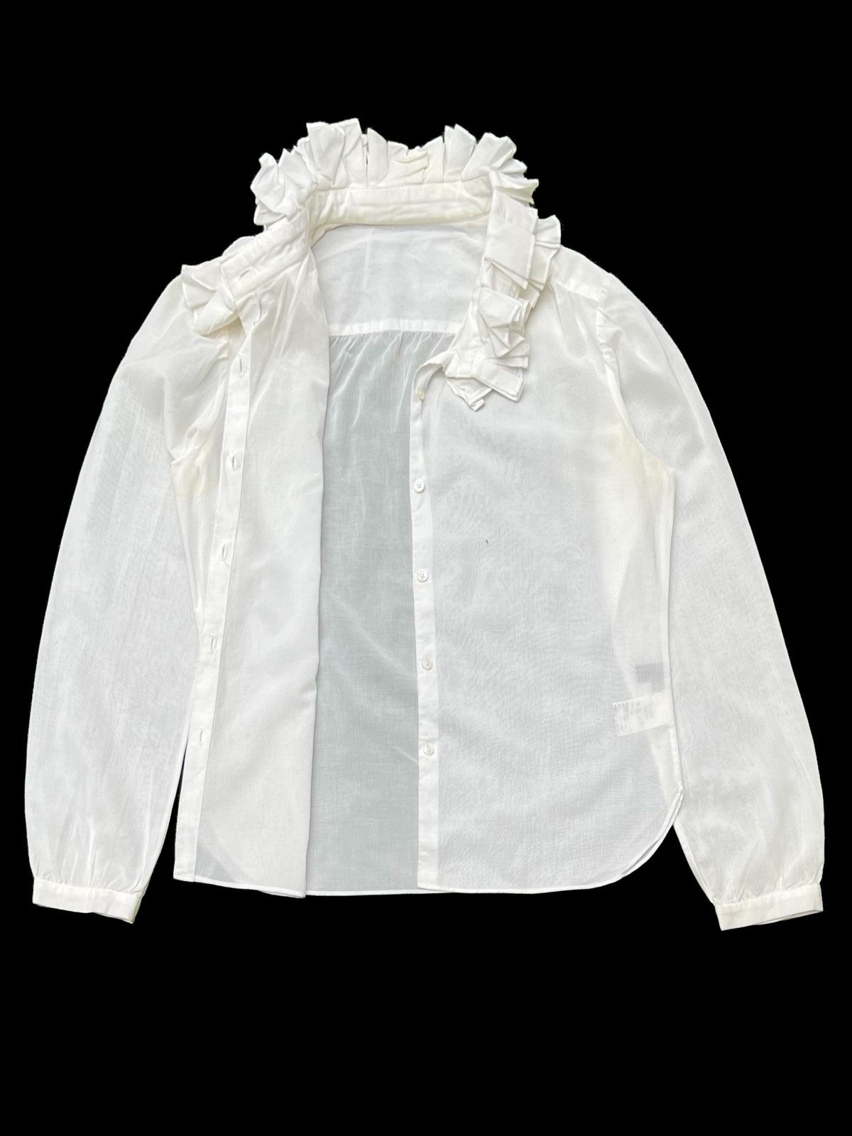 Margaret Howell Vtg MARGARET HOWELL PAPER THIN WHITE COLOUR BUTTON UP SHIRTS Size S / US 4 / IT 40 - 3 Thumbnail