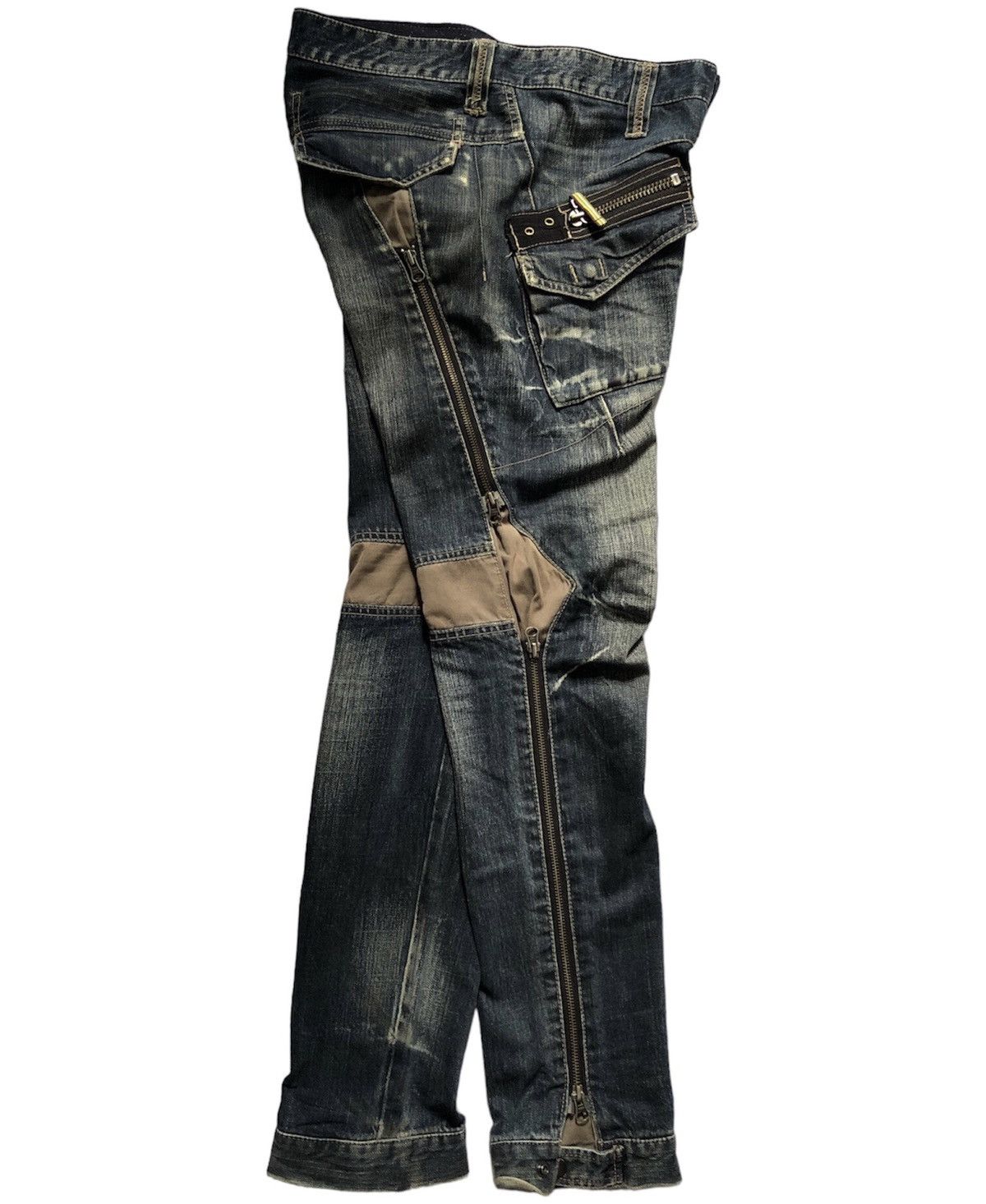 PPFM ppfm multipocket zipper denim pants Size US 30 / EU 46 - 4 Thumbnail