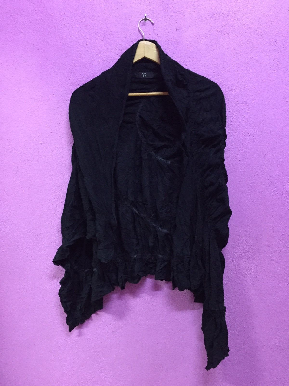 Y's × Yohji Yamamoto Y’s Yohji Yamamoto Cardigan / Vests / Tee / Scarf Top Size 34S - 1 Thumbnail