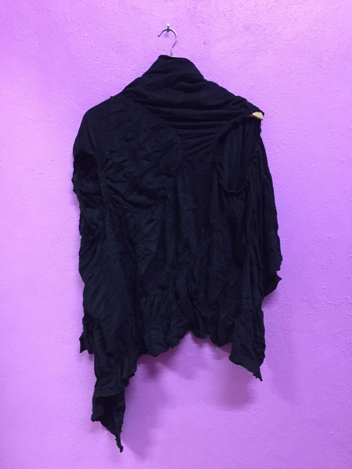 Y's × Yohji Yamamoto Y’s Yohji Yamamoto Cardigan / Vests / Tee / Scarf Top Size 34S - 2 Thumbnail