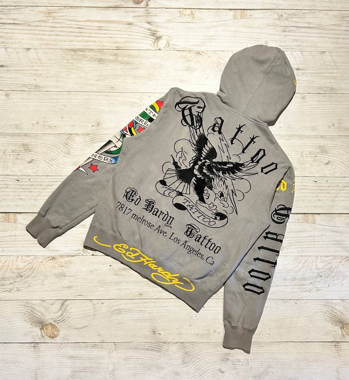 Ed Hardy Ed Hardy Tatto Hoodie Full Zip Embroider Logo Y2K Japan Size US M / EU 48-50 / 2 - 1 Thumbnail