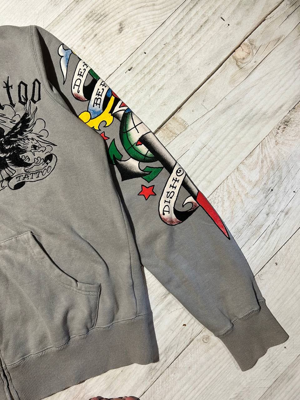 Ed Hardy Ed Hardy Tatto Hoodie Full Zip Embroider Logo Y2K Japan Size US M / EU 48-50 / 2 - 15 Thumbnail