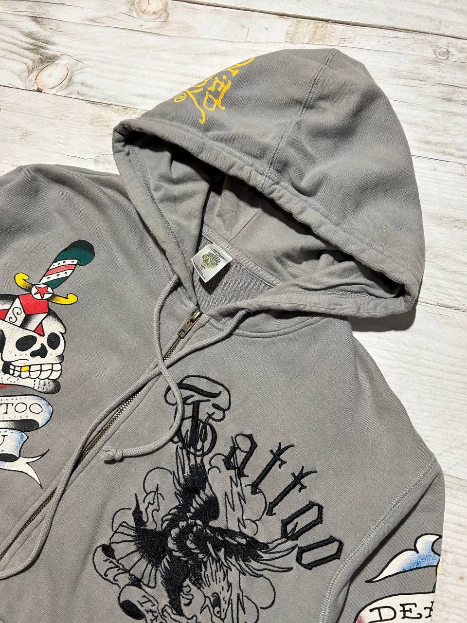 Ed Hardy Ed Hardy Tatto Hoodie Full Zip Embroider Logo Y2K Japan Size US M / EU 48-50 / 2 - 6 Thumbnail