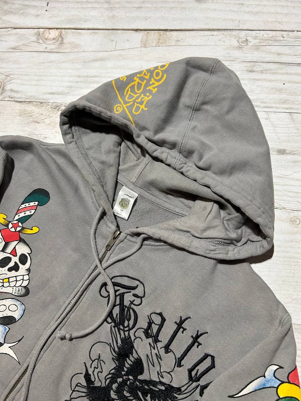 Ed Hardy Ed Hardy Tatto Hoodie Full Zip Embroider Logo Y2K Japan Size US M / EU 48-50 / 2 - 9 Thumbnail