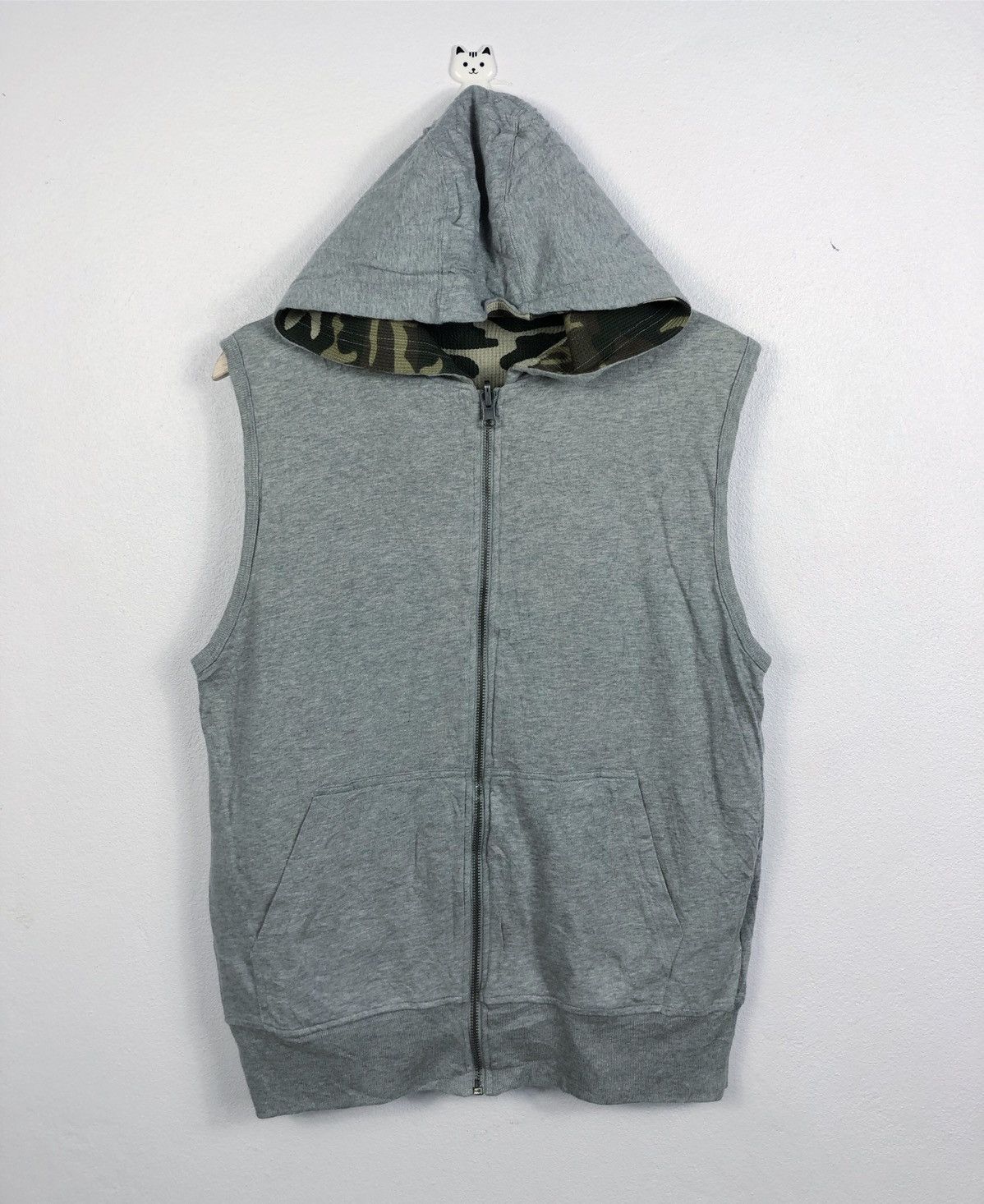 Dickies Rare Vintage Dickies Reversible Camo Sleeveless Hoodies Size US M / EU 48-50 / 2 - 5 Thumbnail