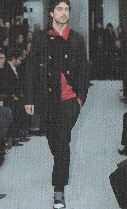 Comme des Garcons Homme Plus ARCHIVE ! AW2002 double breasted blazer with leather collar Size US M / EU 48-50 / 2 - 2 Thumbnail