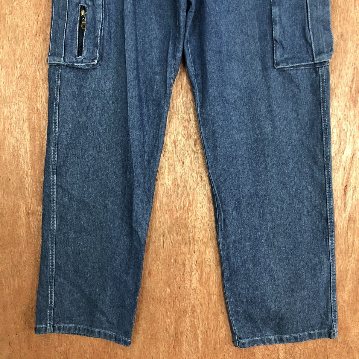 Japanese Brand DLL G.Twenty K-tex Blue Multipocket Denim Pants #1797 Size US 36 / EU 52 - 3 Thumbnail