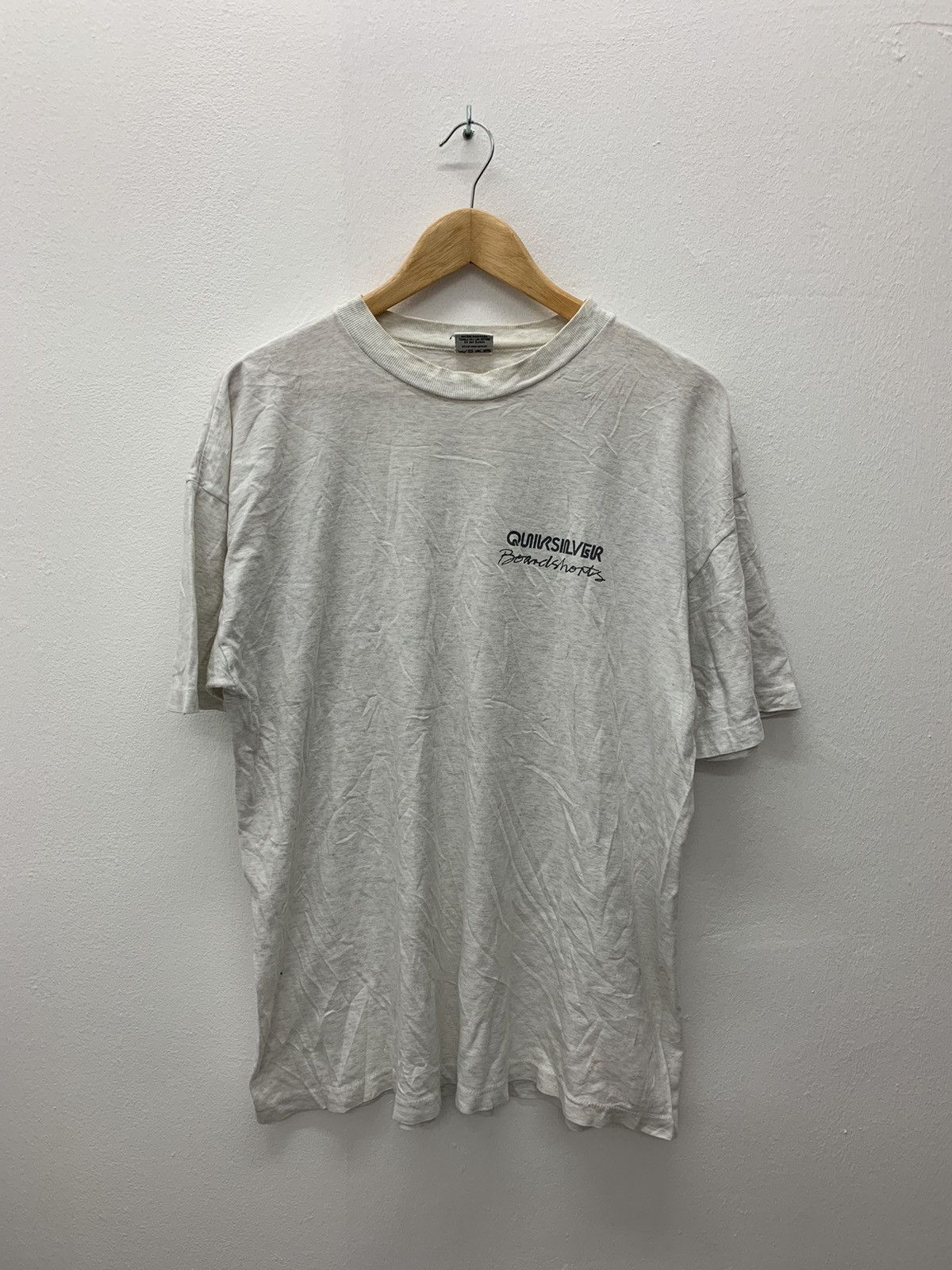 Quiksilver Vintage 90s Quiksilver Intern Single Stich Surf Board Tshirt Size US L / EU 52-54 / 3 - 2 Thumbnail