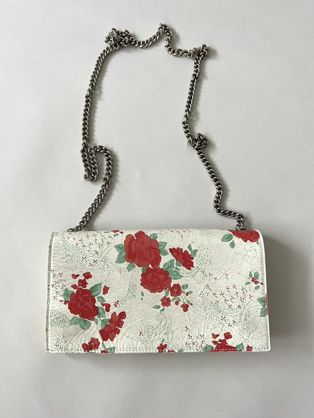 Vetements Vetements White Floral Print Clutch on chain Size ONE SIZE - 5 Thumbnail
