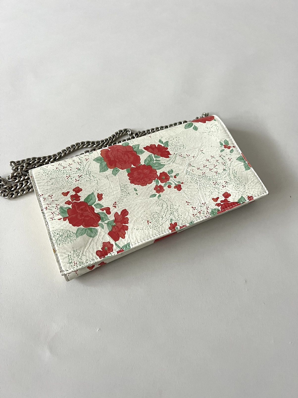 Vetements Vetements White Floral Print Clutch on chain Size ONE SIZE - 4 Thumbnail
