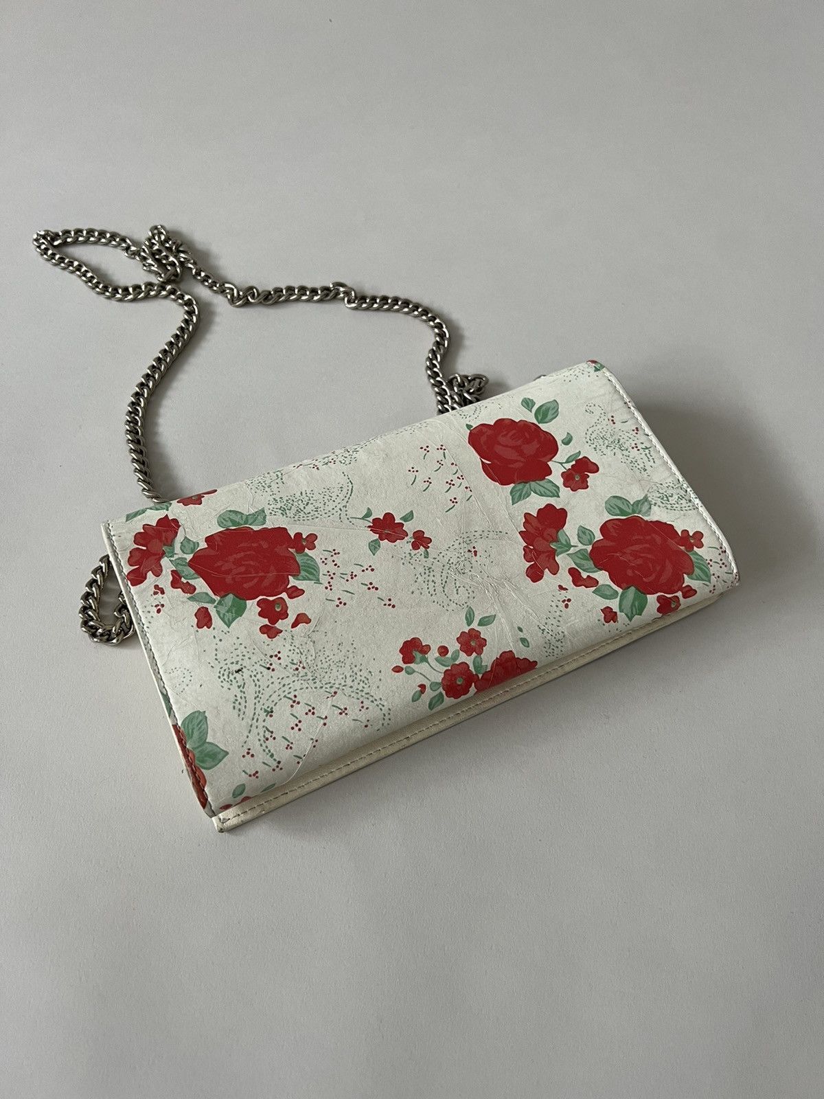 Vetements Vetements White Floral Print Clutch on chain Size ONE SIZE - 6 Thumbnail