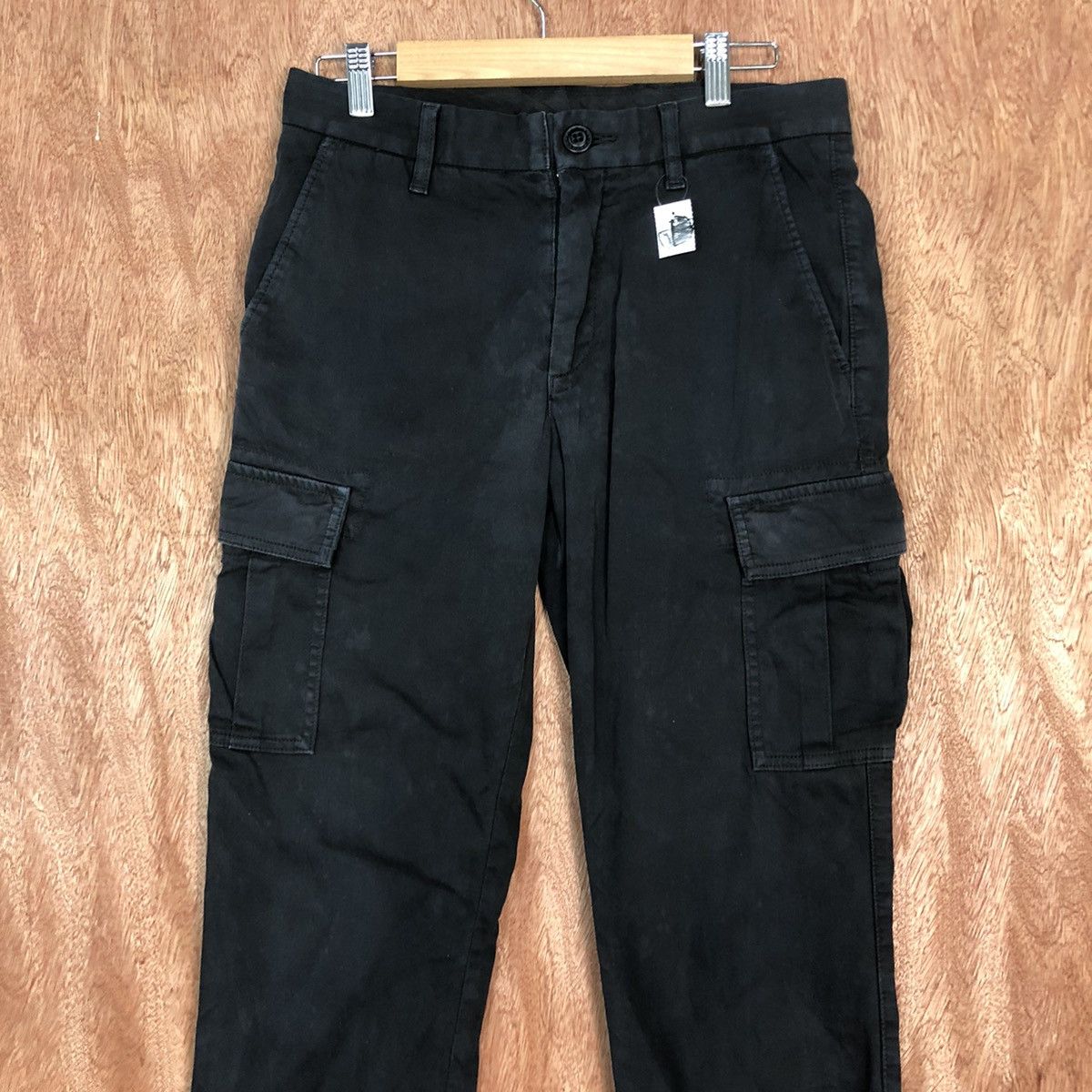 Japanese Brand DL Uniqlo Black Multipocket Cargo Pants #1763 Size US 29 - 2 Thumbnail
