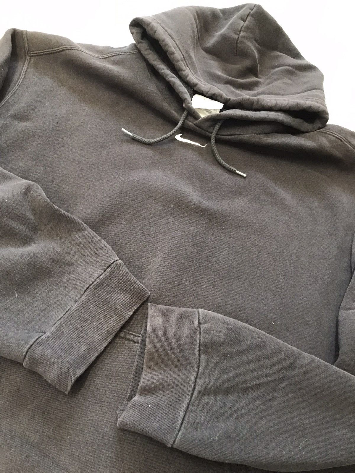 Nike × Vintage Vintage Nike Center Swoosh Sunfaded Hoodie Made in Canada Size US XL / EU 56 / 4 - 2 Thumbnail