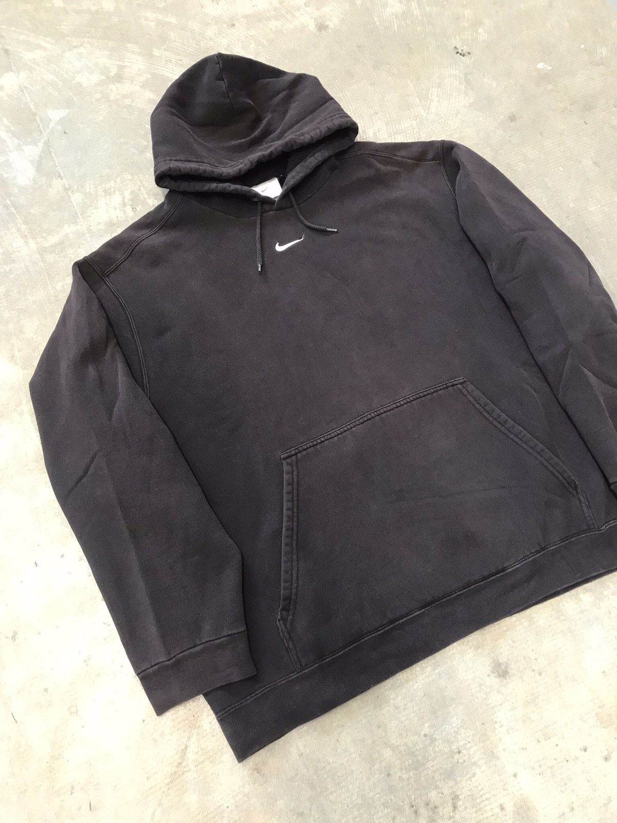 Nike × Vintage Vintage Nike Center Swoosh Sunfaded Hoodie Made in Canada Size US XL / EU 56 / 4 - 1 Thumbnail