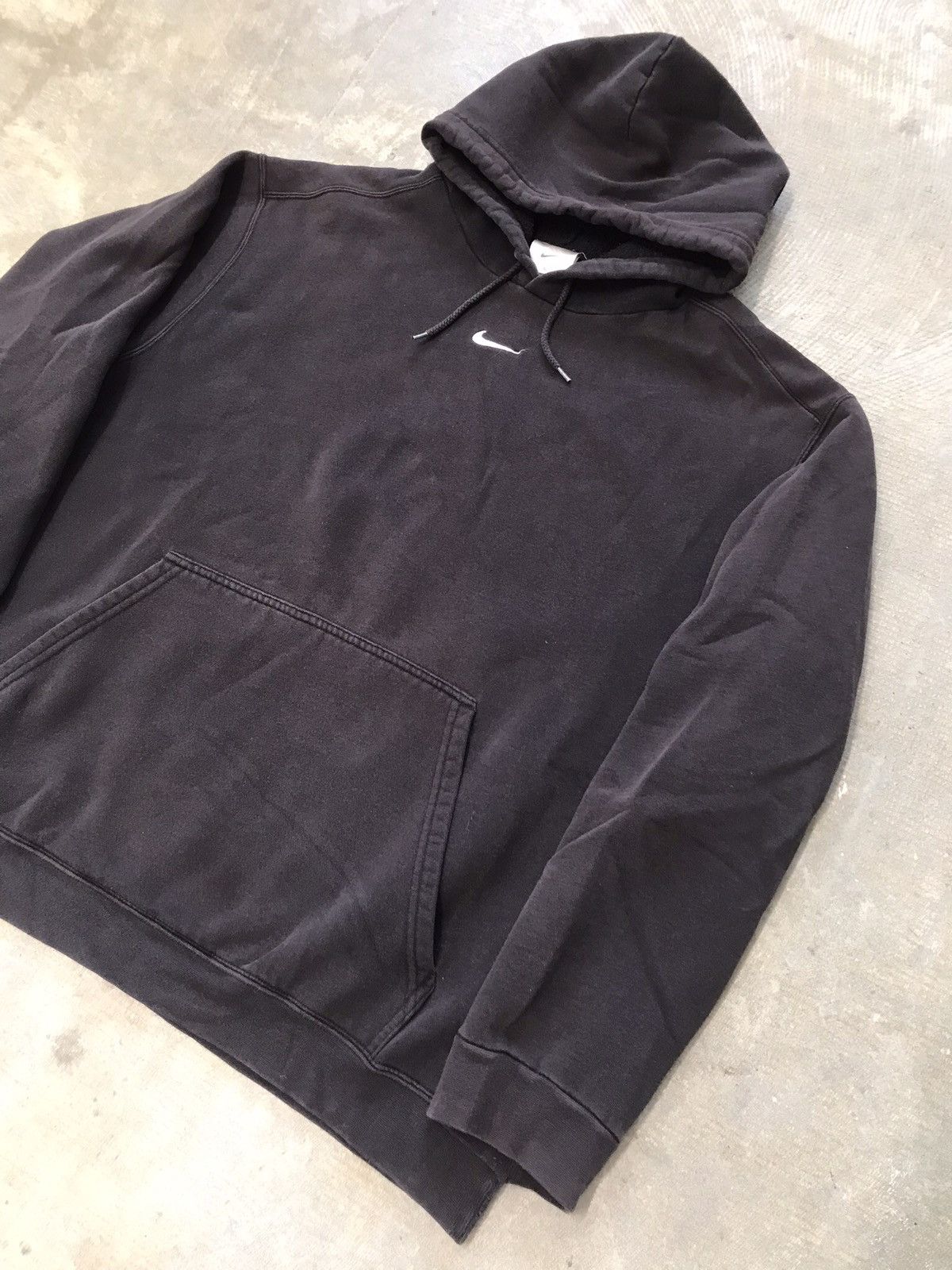Nike × Vintage Vintage Nike Center Swoosh Sunfaded Hoodie Made in Canada Size US XL / EU 56 / 4 - 11 Thumbnail