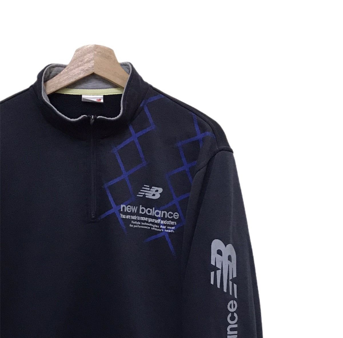 Japanese Brand × New Balance New Balance Sweatshirt Half Zip Small Logo Size US L / EU 52-54 / 3 - 3 Thumbnail
